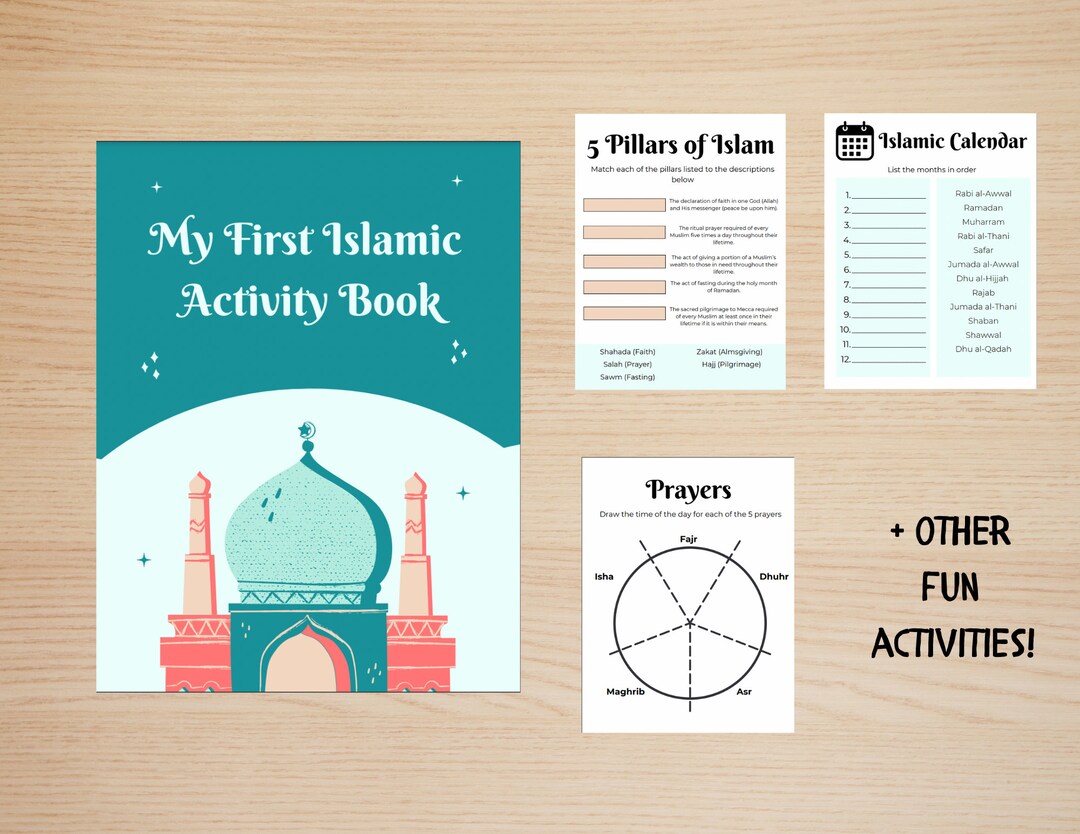 Islamic Kids Activity Book | Fun Learning for Young Explorers - Etsy