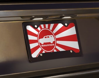 Toyota 4Runner Vanity Plate Rising Sun License Plate - Reefmonkey