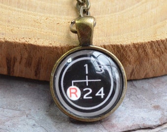 FJ40 Gear Shift Knob Dangle Keychain, Land Cruiser Key Chain - Reefmonkey