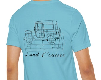 Land Cruiser FJ40 FSM Diagram Unisex T Shirt, Mens Tee - Reefmonkey