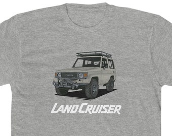 ランドクルーザー 70 シリーズ T シャツ、FJ70 T シャツ、ランドクルーザー ギフト - Reefmonkey アーティスト Prisma Denesni