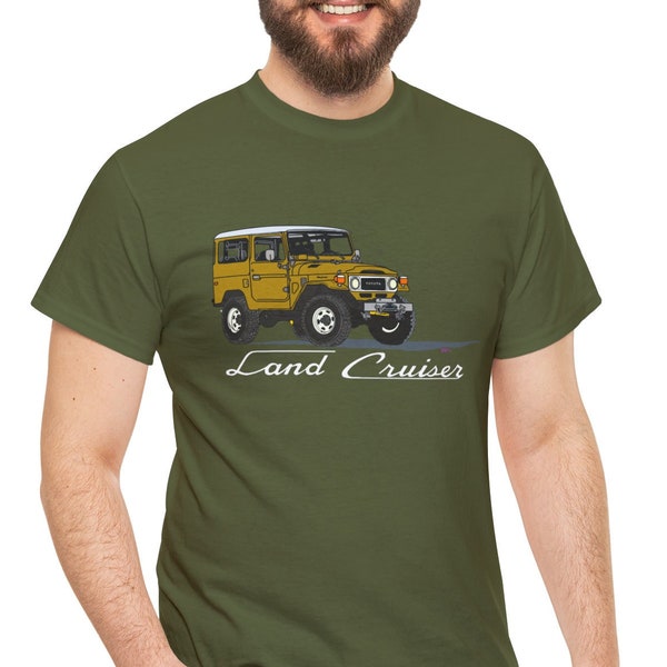 FJ40 Land Cruiser T Shirt, FJ40 Gift, Unisex Tee, Gift For Guy - Reefmonkey Artist Brody Plourde