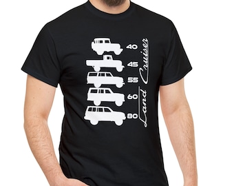 ランドクルーザー ジェネレーションズ T シャツ、FJ40 T シャツ、FJ 45 T シャツ、Fj60 T シャツ、80 シリーズ シャツ - Reefmonkey