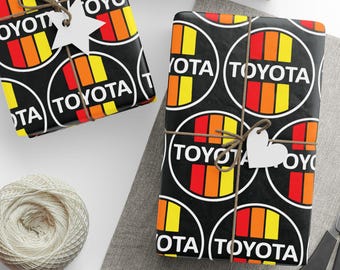 3 Stripe Toyota Wrapping Paper Gift Wrap - Reefmonkey