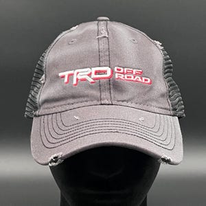 TRD Off Road Embroidered Unstructured Mesh Back Trucker Hat - Reefmonkey