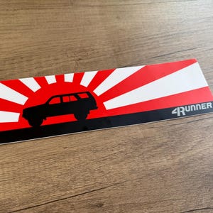4 Runner Toyota Rising Sun Bumper Sticker Decal - Reefmonkey