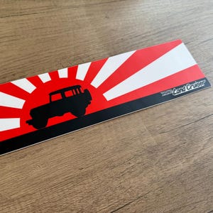 Adesivo para para-choque Land Cruiser FJ40 Toyota Rising Sun - Reefmonkey