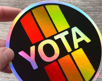 Yota 3 Stripe Decal, Toyota Bumper Sticker - Reefmonkey