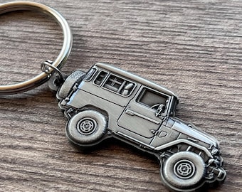 FJ40 Land Cruiser 3D Metal Keychain, Toyota Key Chain - Reefmonkey