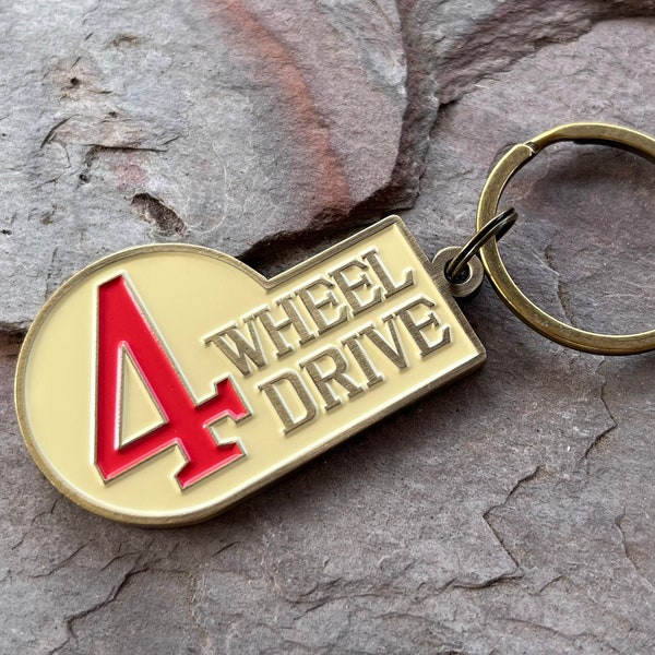 FJ40 4 Wheel Drive Land Cruiser Key Chain, Metal Key Chain, FJ40 Owner Gift - Reefmonkey