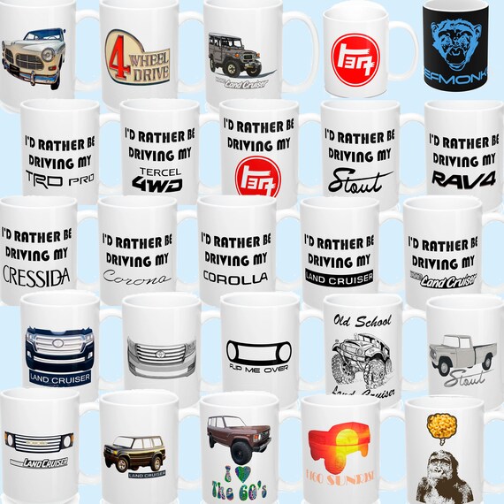 I'd Rather Be Driving My R Toyota Gift Toyota RAV4 Coffee Mug Rav4 Coffee Cup I'd Rather Be Driving My R Toyota Gift Toyota RAV4 Coffee Mug Rav4 Coffee Cup