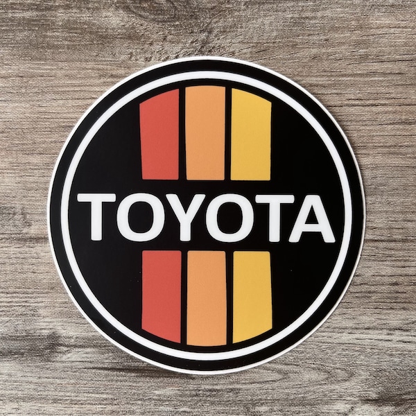 Sticker Toyota 3 strepen: UV-bestendige vinylbumpersticker