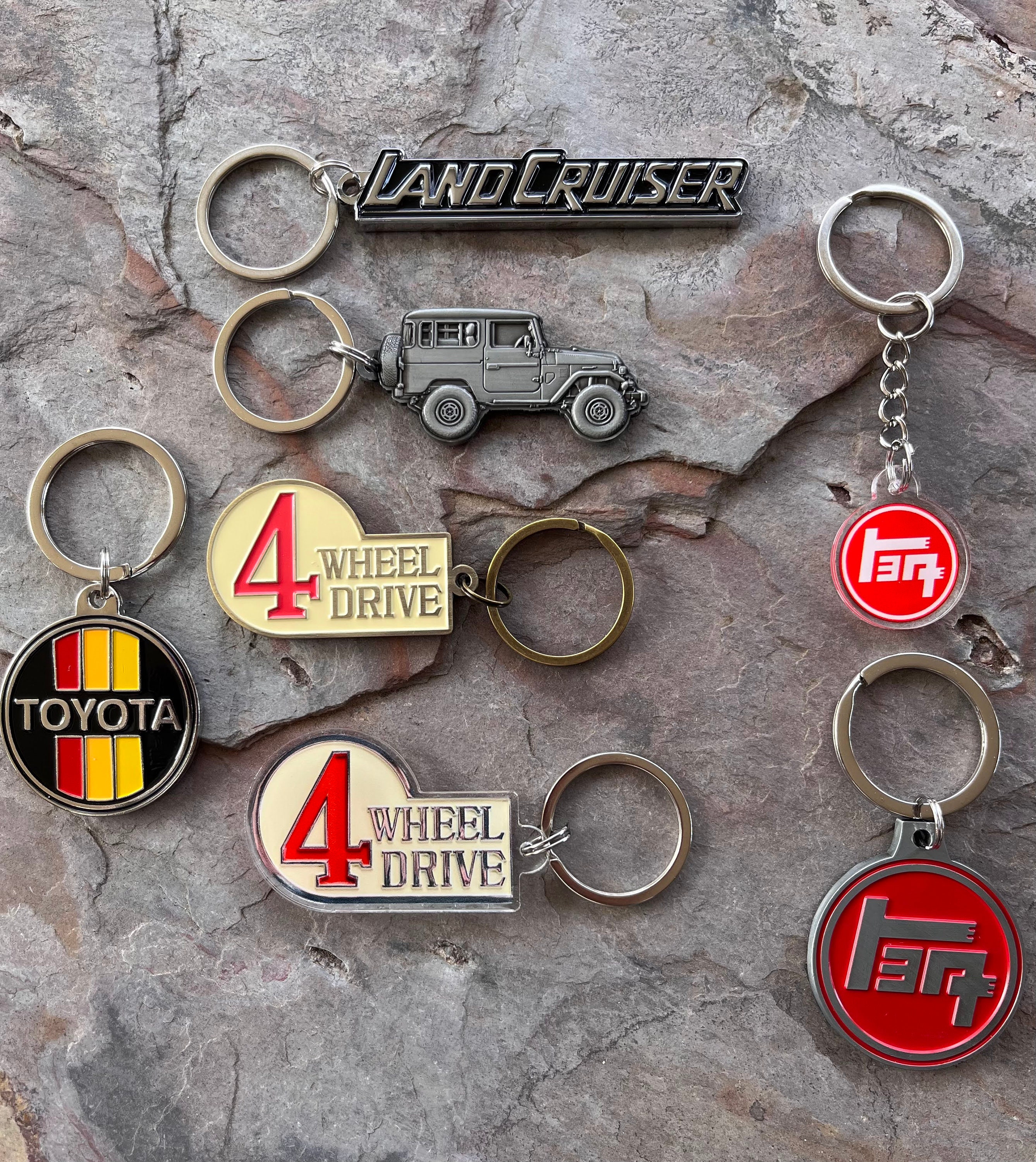 Land Cruiser Metal Keychain, FJ40 Key Chain, 60 Series Key