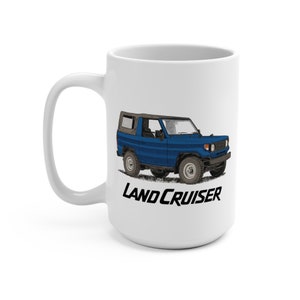 70 Series Land Cruiser FJ70 Ceramic Coffee Mug, Land Cruiser Gift, Gift For Guy - Reefmonkey Artist Prisma Denensi