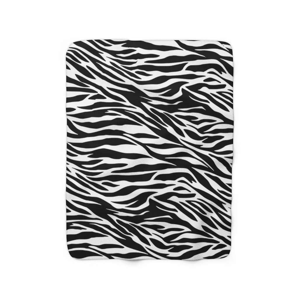 Zebra Blanket Animal Print Throw Sofa Throw Fleece Blanket Etsy