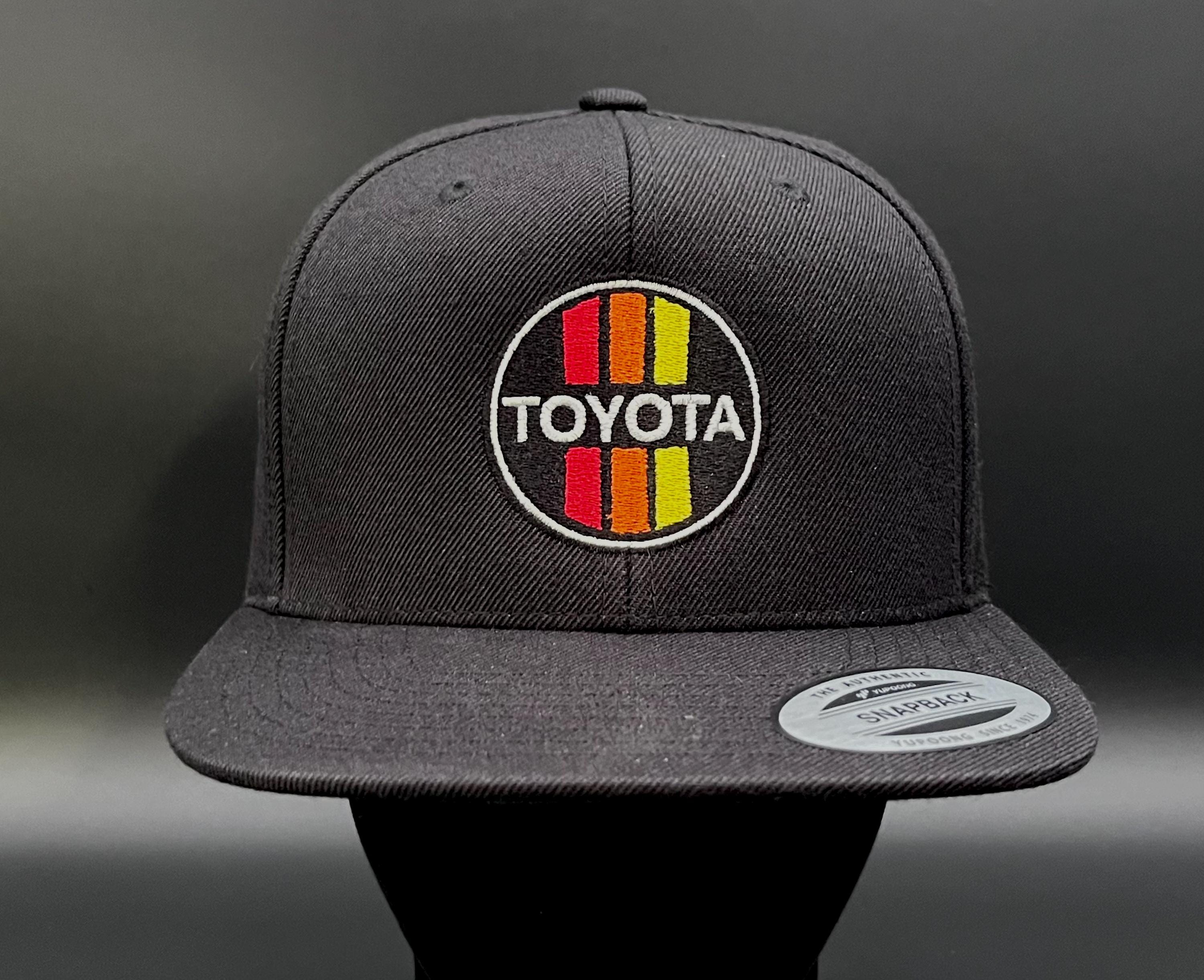 3 Stripe Toyota Flat Brim Structured Snapback Baseball Hat