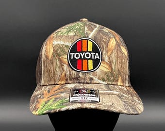 Toyota 3 Stripe Camouflage Trucker Hat Embroidered Richardson 112  - Reefmonkey