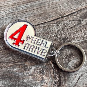 FJ40 Land Cruiser 4 Wheel Drive Plastic Acrylic Keychain - Reefmonkey