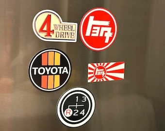 TEQ Toyota 4 Wheel Drive FJ40 Land Cruiser Magnet Set - 5 Pack