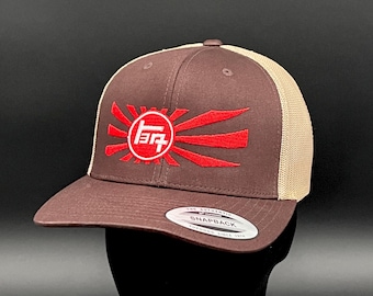 TEQ Toyota Rising Sun Embroidered Structured Yoopong Trucker Hat - Reefmonkey