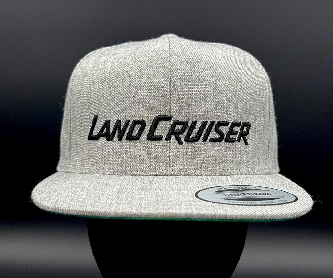 Land Cruiser Flat Brim Structured Snapback Baseball Hat Cap