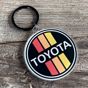 Toyota 3 Stripe Plastic Keychain - Reefmonkey