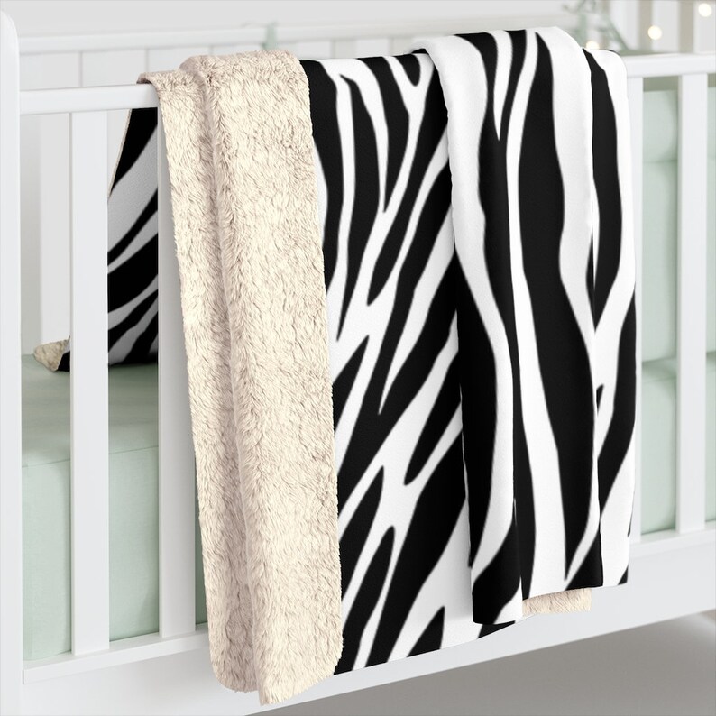 Zebra Blanket Animal Print Throw Sofa Throw Fleece Blanket Etsy