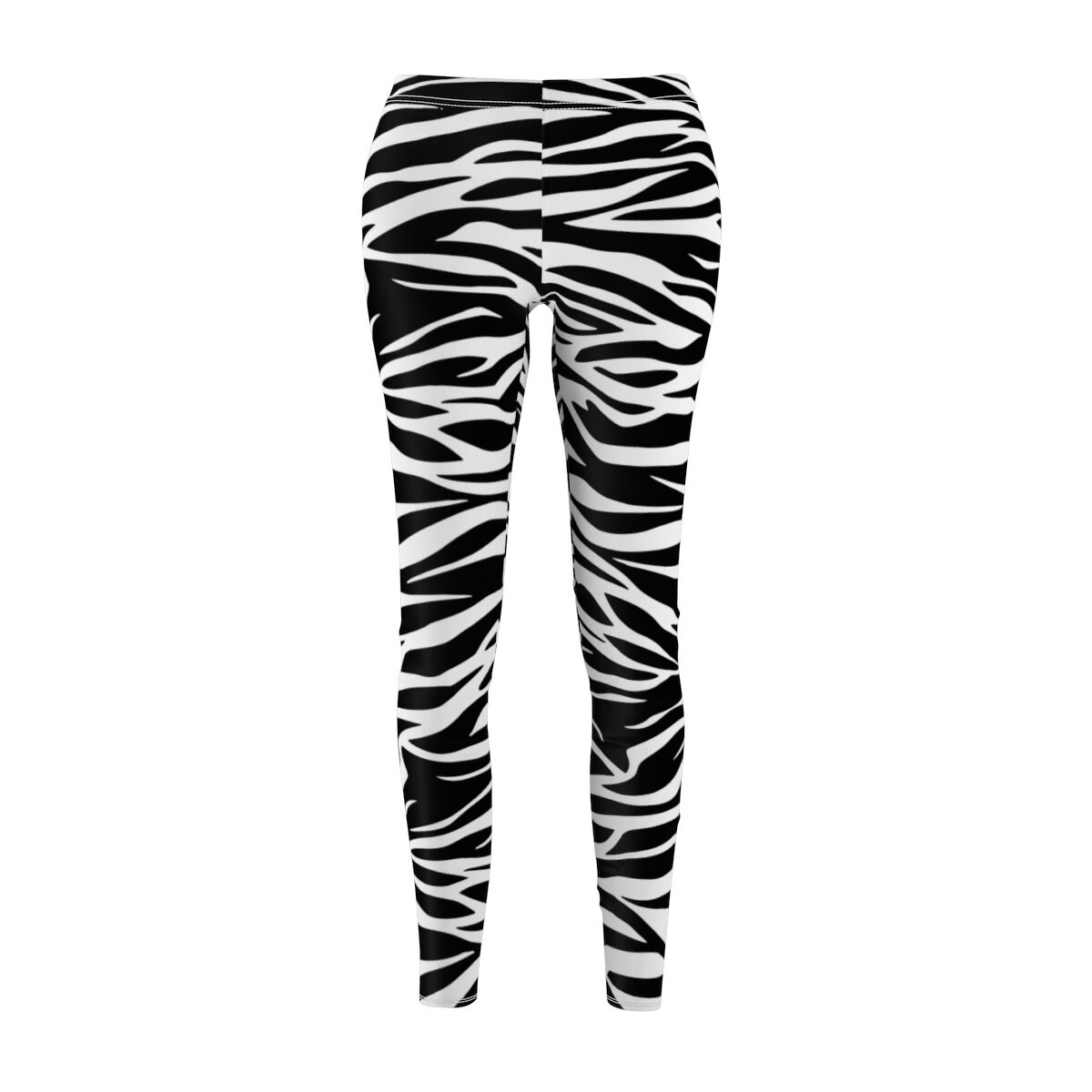 Zebra Leggings Zebra Print Pants Animal Print Pants Stretch Etsy
