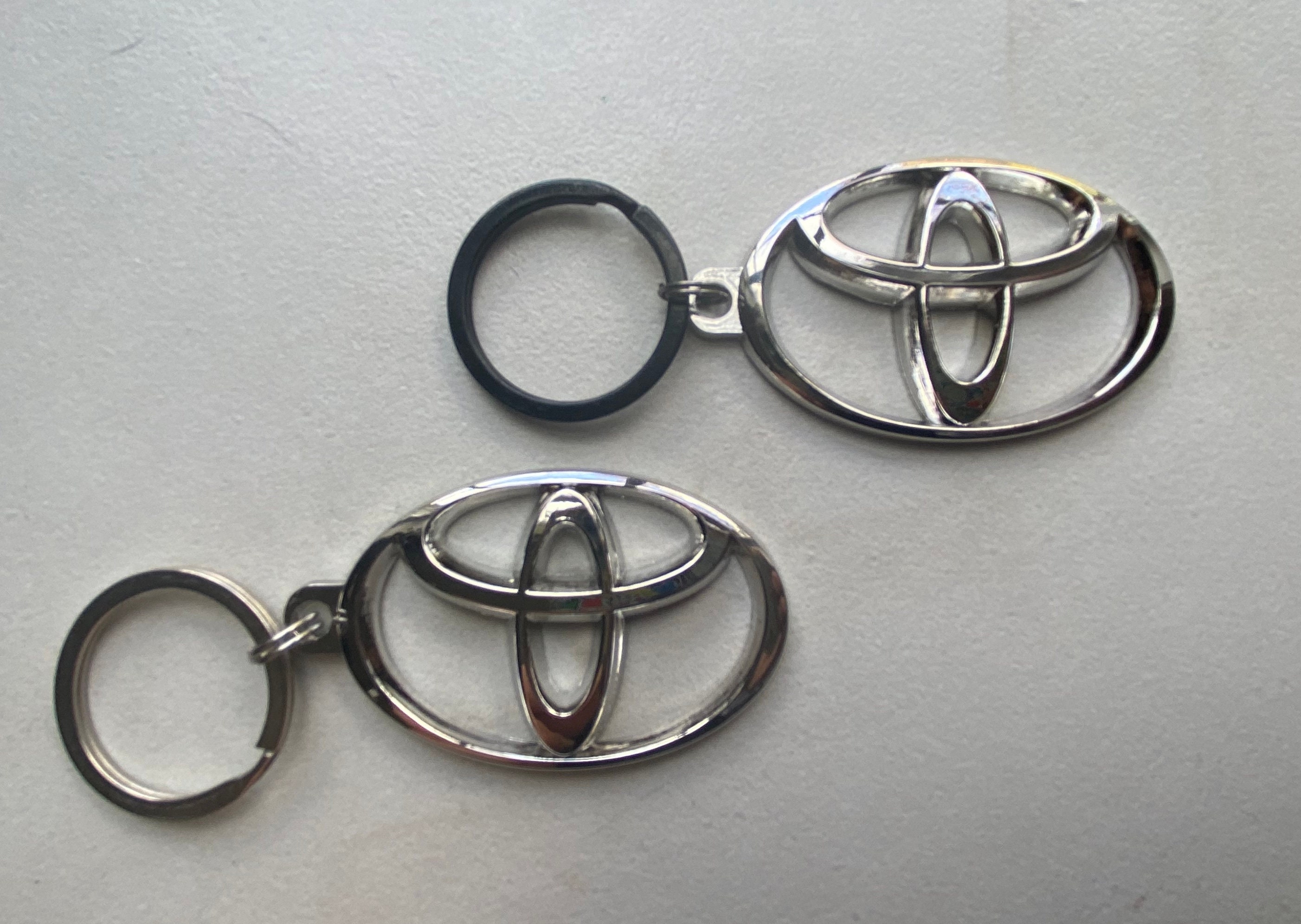 Toyota 3D Logo Metal Keychain by Reefmonkey Etsy