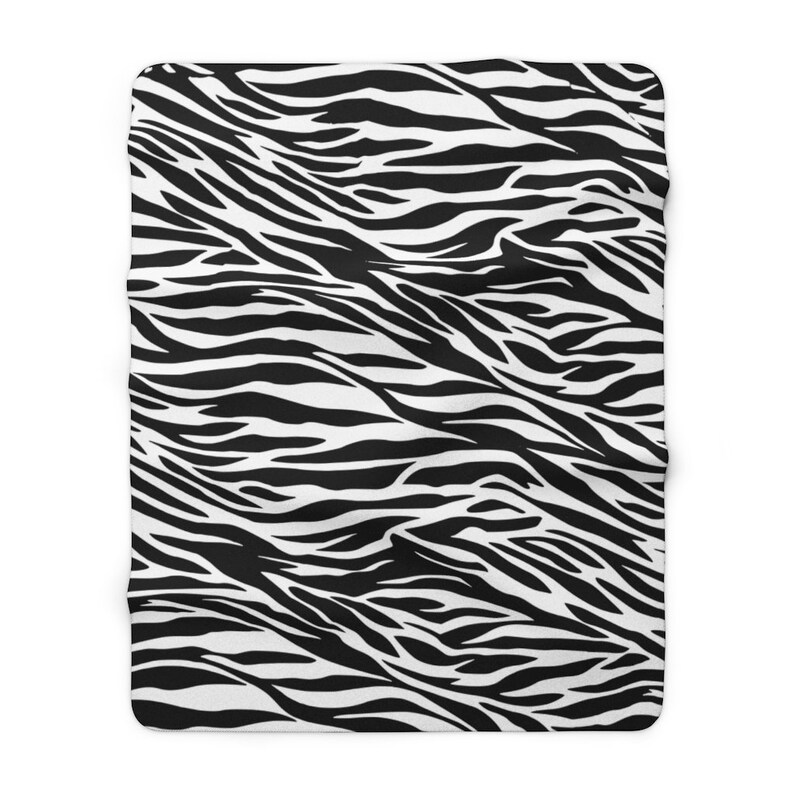 Zebra Blanket Animal Print Throw Sofa Throw Fleece Blanket Etsy