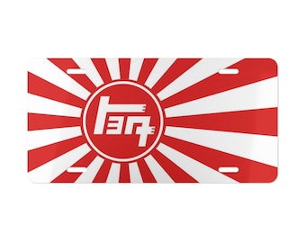 TEQ Rising Sun Toyota Vanity Plate - Aluminum Front Plate