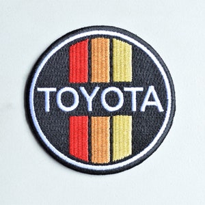 Toyoda 3 Stripe Morale Embroidered Patch, Headliner Patch, Back Pack Patch