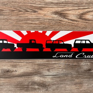 Land Cruiser lange bumpersticker, sticker FJ40, sticker FJ45, sticker 60-serie, cadeau voor hem - Reefmonkey
