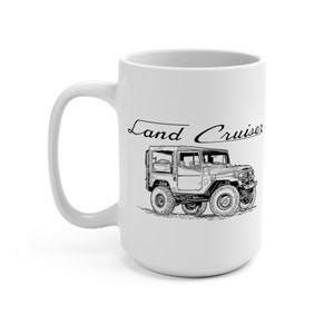 FJ40 Land Cruiser Ceramic Mug: Artist Prisma Denensi Design