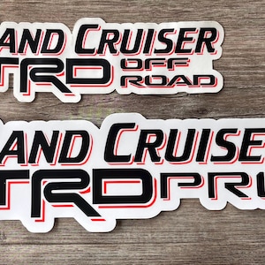 Sticker Big Land Cruiser, TRD Off Road-sticker, sticker Landcruiser - Reefmonkey