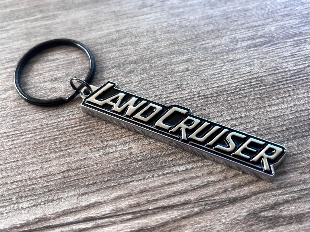 Land Cruiser Metal Keychain: 80 Series Key Chain, FJ60, 70 Series