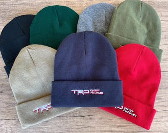 TRD Off Road Beanie Toboggan Embroidered Knit Beanie - Reefmonkey