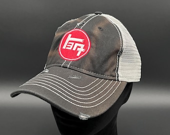 TEQ Toyoda Trucker Hat Unstructured Distressed Baseball Cap - Reefmonkey