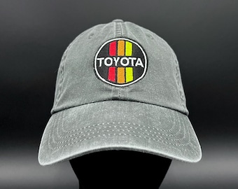 3 Stripe Toyota Baseball Hat Unstructured Pigment Dyed - Reefmonkey