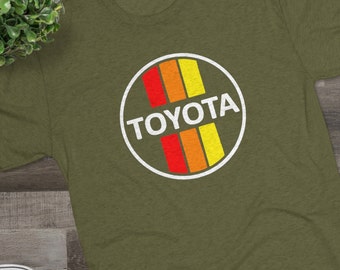 Toyoda 3 Stripe Mens Tri Blend Tee, FJ Cruiser Tee, Land Cruiser T Shirt, Unisex Tee - Reefmonkey