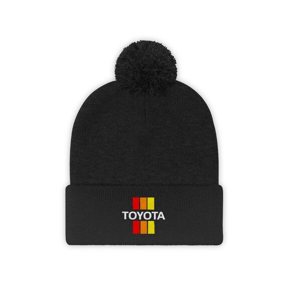 3 Stripe Logo Toboggan Pom Pom Beanie 