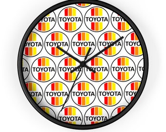 3 Stripe Toyota Wall Clock, Garage Clock, Land Cruiser Gift - Reefmonkey