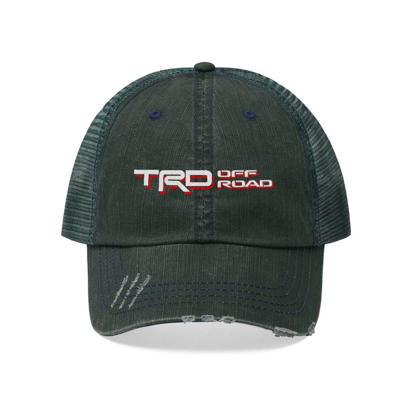 Toyota TRD Off Road Embroidered Distressed Trucker hat by Etsy