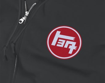TEQ Toyota Embroidered Unisex Zip Up Hoodie - Reefmonkey