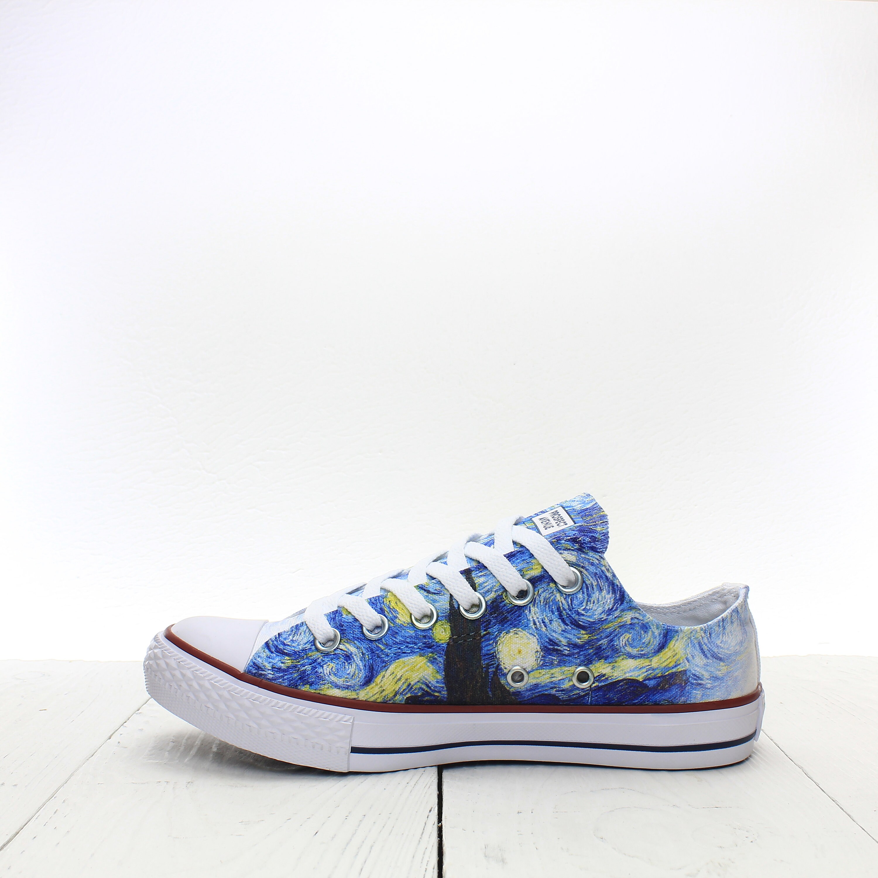 Van Gogh Starry Night Painting Custom Personalized Sneakers | Etsy