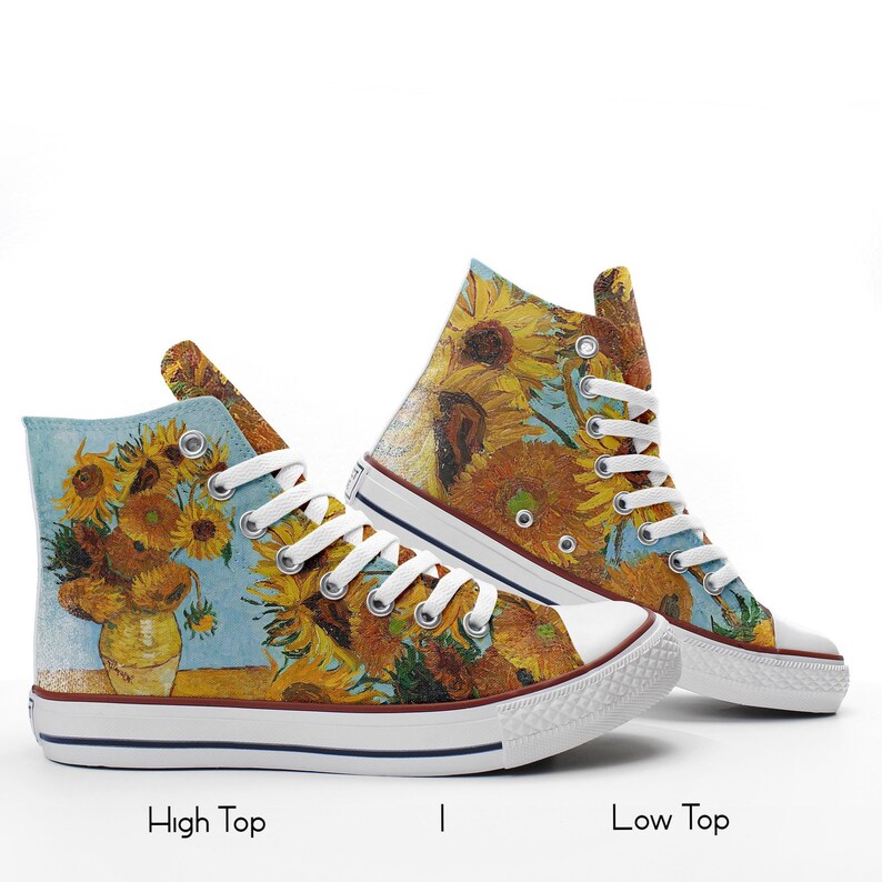 van gogh sunflower shoes