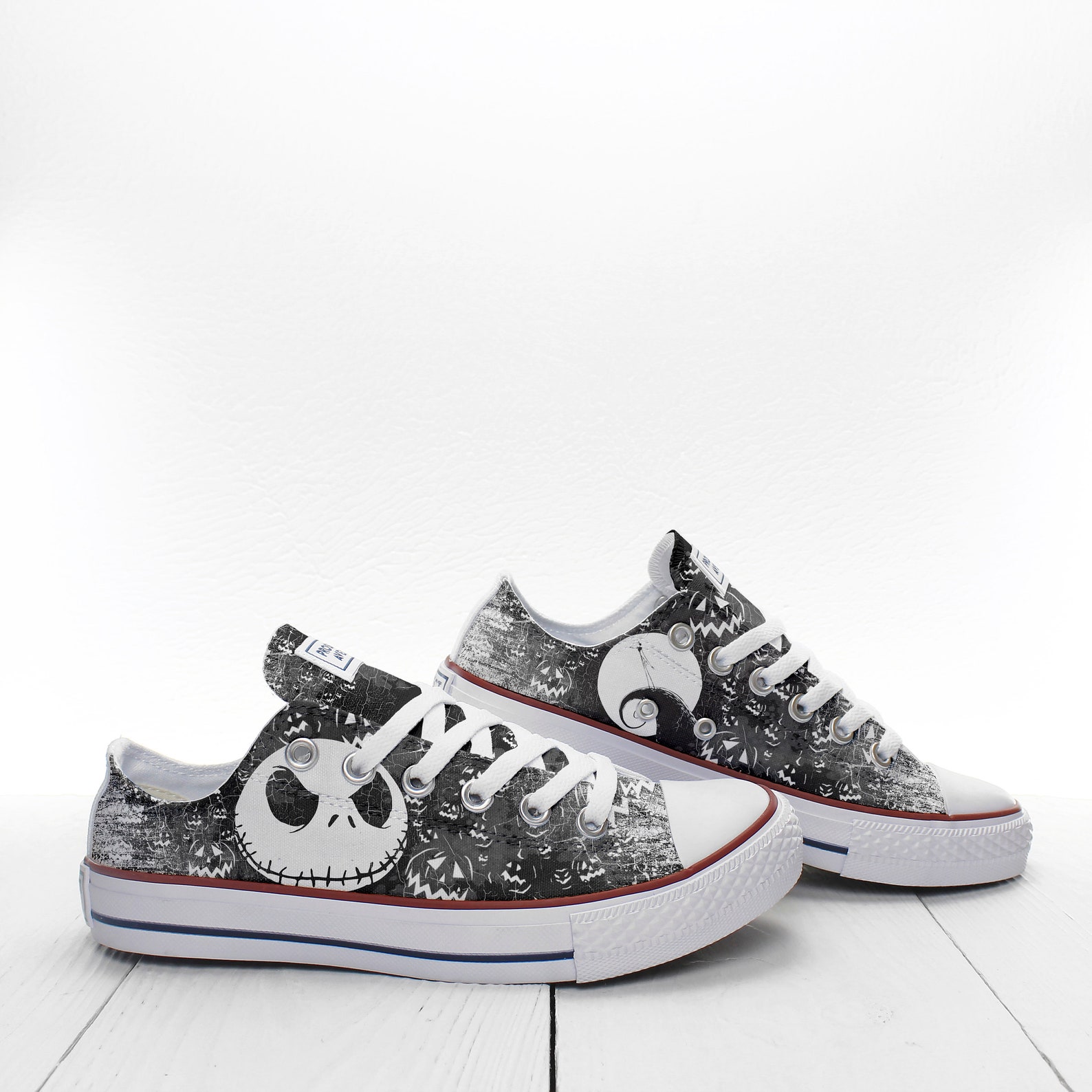 Nightmare before Christmas Custom Sneakers Tim Burton Custom Etsy