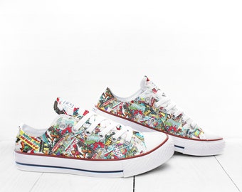 superhero converse sneakers