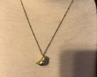 fossil bird necklace