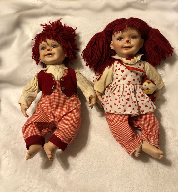 raggedy ann porcelain doll